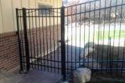 metal residential fence construction